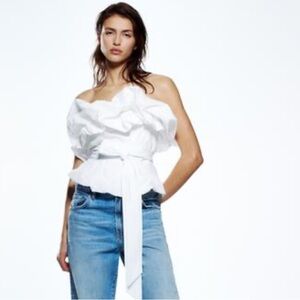 Zara Elegant White Top